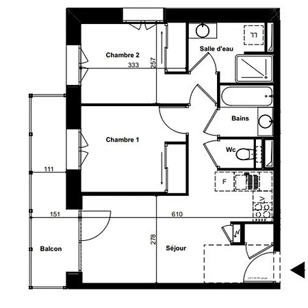 Neuf 3 Pieces Avec Parking Et Balcon A